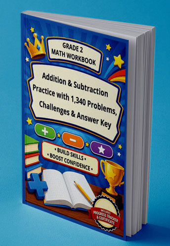 Grade 2 Math Workbook paperback cover