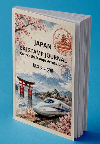 Japan Eki stamp book paperback cover